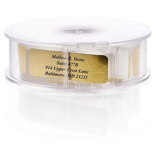 500 Gold Shiny Rolled Address L…