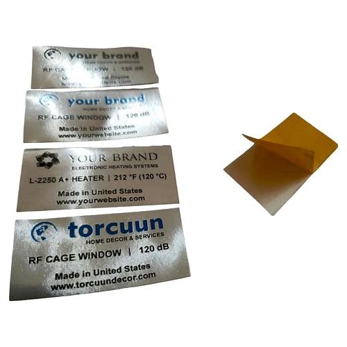 Metal Labels (0.2mm Aluminum) …