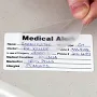 12 Custom Self-Laminating Labels - Waterproof Self-Laminating, 3"x2"