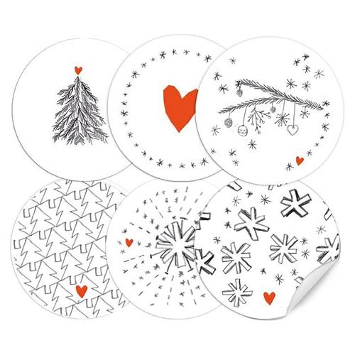 24 Christmas Decorative Stickers …
