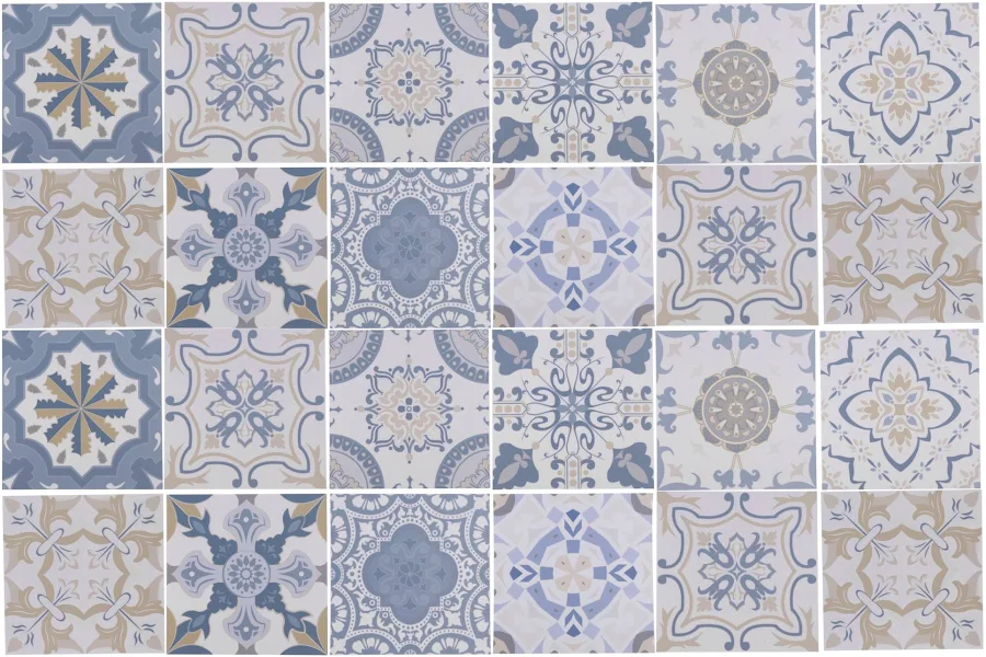 Unique Bargains 24pcs Tile Stickers