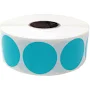 Teal Colored Labels 1" Round QTY 500 | Wholesale Labels | InStockLabels