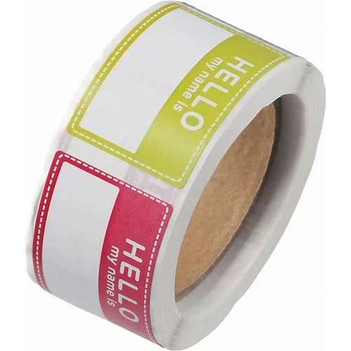 Self-Adhesive Name Tag Multi Pu…