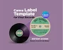 Vintage Vinyl Record Label Template: Editable Wedding LP Design (Digital Download)