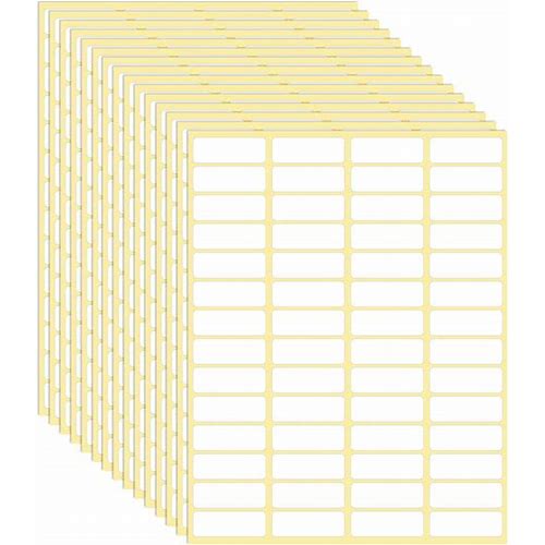 1680Pcs White Paper Sticky Label…