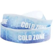 Hubert Brand Removable Self-Adhesive "Cold Zone" Signage for Plastic Share Cart