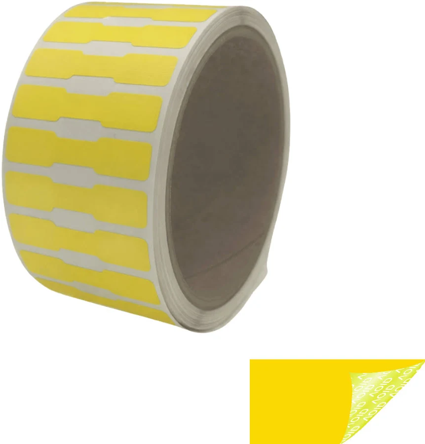 250 Gold TamperVoidPro Metallic Tamper Evident Security Labels Seal Sticker