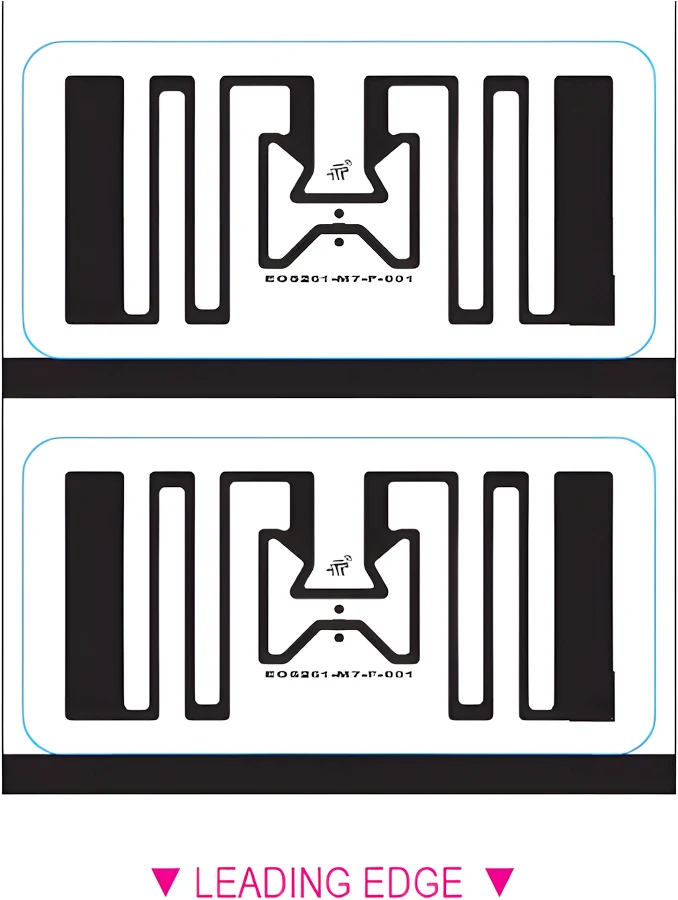 2X1-TT-RFID-1 - BarcodeFactory 2x1 ARC Certified RFID Label [EOS-261 (M730), Blank, Non-Perforated]