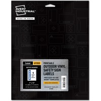 Avery Industrial Adhesive Vinyl Labels for Signs