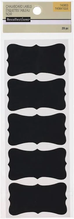 Bulk - 12 Packs: 10 ct. (120 total) Classic Chalkboard Labels by Recollections in Black | Michaels