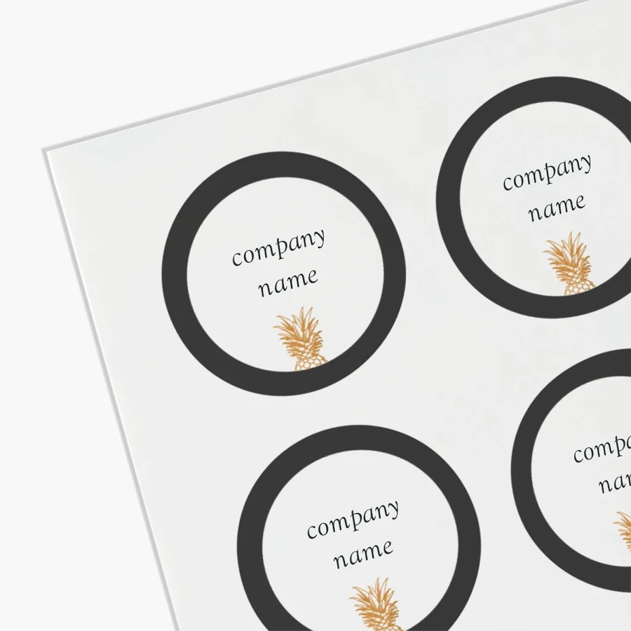 Custom Product Labels on Sheets | 48 qty | 1"x1" | VistaPrint | Design: Gray, Health & Wellness, Business Services, Styles & Themes, Industry