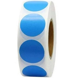Ccocc 1000 Pcs Dot Stickers 1 inch Round Colored Dot Stickers Removable Adhesive Label Stickers for Family Office and Study Blue