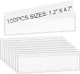 Junkin 100 Pcs Label Holders For Shelves Stick Shelf Label Holder