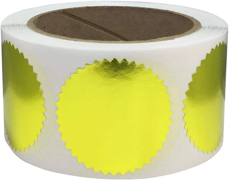 Gold Stickers 2" Round QTY 500 | Wholesale Labels | InStockLabels