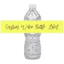WATERPROOF Custom Water Bottle Label, Personalized Sticker, Custom Water Bottle Sticker