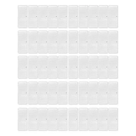 Bimzuc 100 Pcs UHF Rfid Tags 860-960MHz Km4q Chip Adhesive Inlay Label 43x18mm / 1.69x0.71 in, White