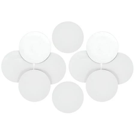 10PCS NTAG215 NFC Tag Sticker Blank Contactless Round IC Smart (White)