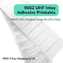 Long Range 860mhz-960mhz ISO18000-6C UHF RFID Asset Tags EPC Class1 Gen2 Rewritable Printable Sticker Inlay 9662 - 73mm*20mm / 100 pieces