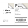 KKBESTPACK Half Sheet Shipping Labels for Laser and Inkjet Printers