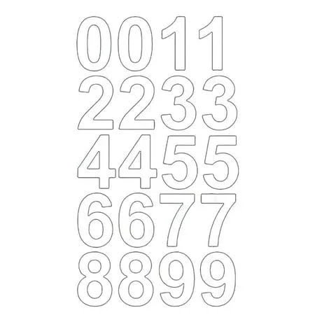 Ccocc 2026 New Sheet of 2 Inch(White)Self Adhesive Vinyl Letters Numbers Kit,Vinyl Custom Street Address Mailbox Decal Stickers Kit for Mailbox,Signs,
