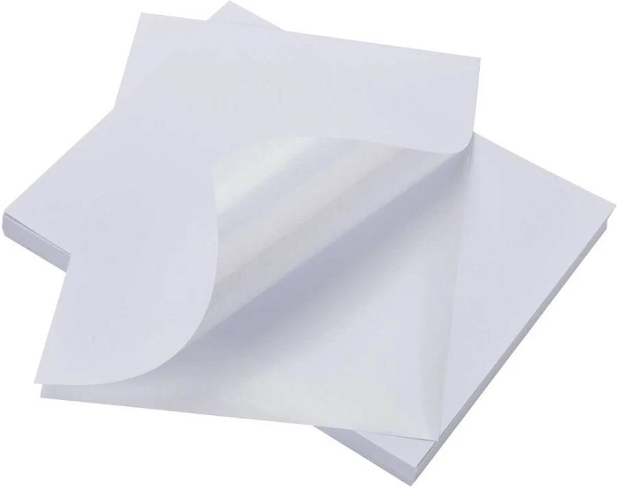 Neflaca Full Sheet Labels 8.5" x 11" Blank White Permanent Adhesive Sticker Labels for Laser & Inkjet Printer