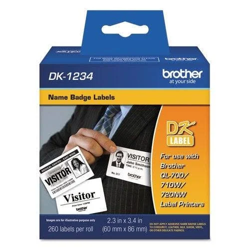 Brother Adhesive Name Badge Labels
