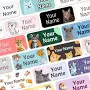 Cat Stick on Clothes Labels, Name Labels, No-Iron No-sew, Name Tags, Waterproof and dishwasher safe lots of designs to choose from