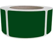 Royal Green Market Rectangular Stickers 3x2 inch Label Rolls