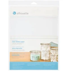 Bulk - 10 Packs: 8 ct. (80 total) Silhouette Printable Clear Sticker Paper | 8.5" x 11" | Michaels