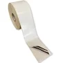 100mm x 30m Fasttyre adhesive metalized continuous white labels for rubber steel and concrete extra strong adhesive