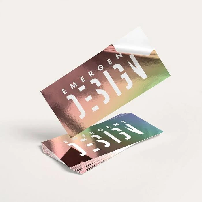 Metallic Stickers Printing - Cut-to-size Sticker Printing - 500 qty