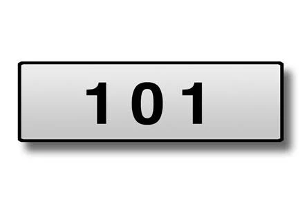 Custom Engraved Self-Adhesive Placards for Horizontal Mailbox Doors