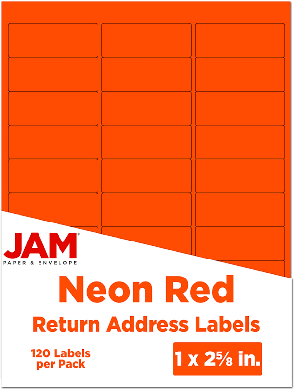 JAM Paper Return Address Labels 1 x 2 5/8