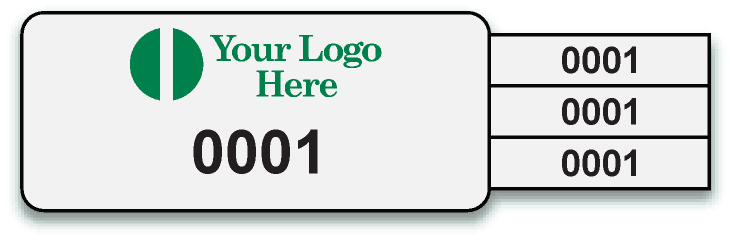 Custom 400 3.125x0.9 Green Polyester 2-mil Gloss White Labels