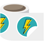 Label Sticker Rolls - 2 Inch Custom Circle Roll Labels - Fast Stickers Matte / 2500 Stickers