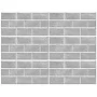 Tile Stickers 12 inchx6 inch Light Gray Brick Decals Kitchen Bathroom Tiles Removable Decor