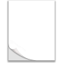 8.5" x 11" Full Sheet Blank White Matte Permanent Adhesive Sticker Labels for Laser/