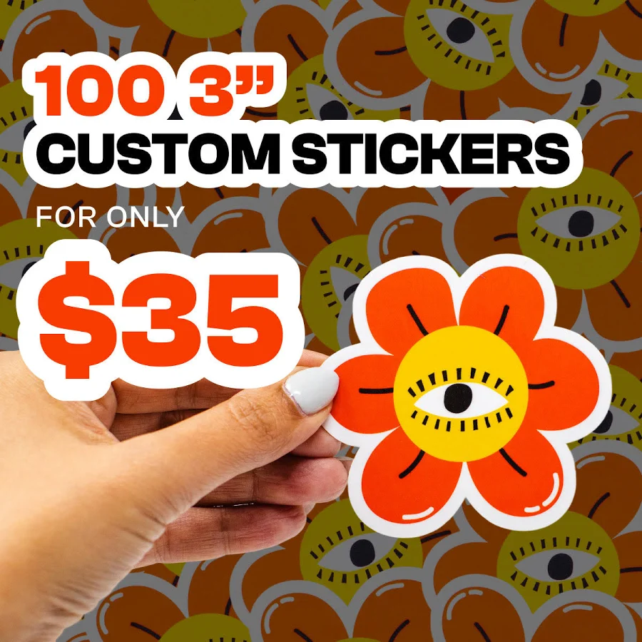 Sticky Brand Custom 3" Vinyl Stickers