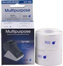 Multipurpose Labels, 1-1/8"x2", 200/Roll, White - Office Basics, Office Supply Labels