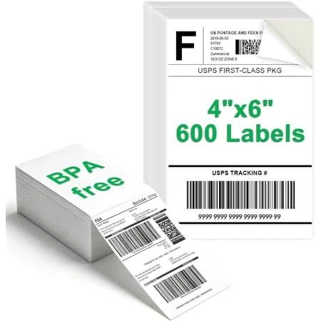 4x6 Inch Shipping Label Paper Direct Thermal Label Self-Adhesive