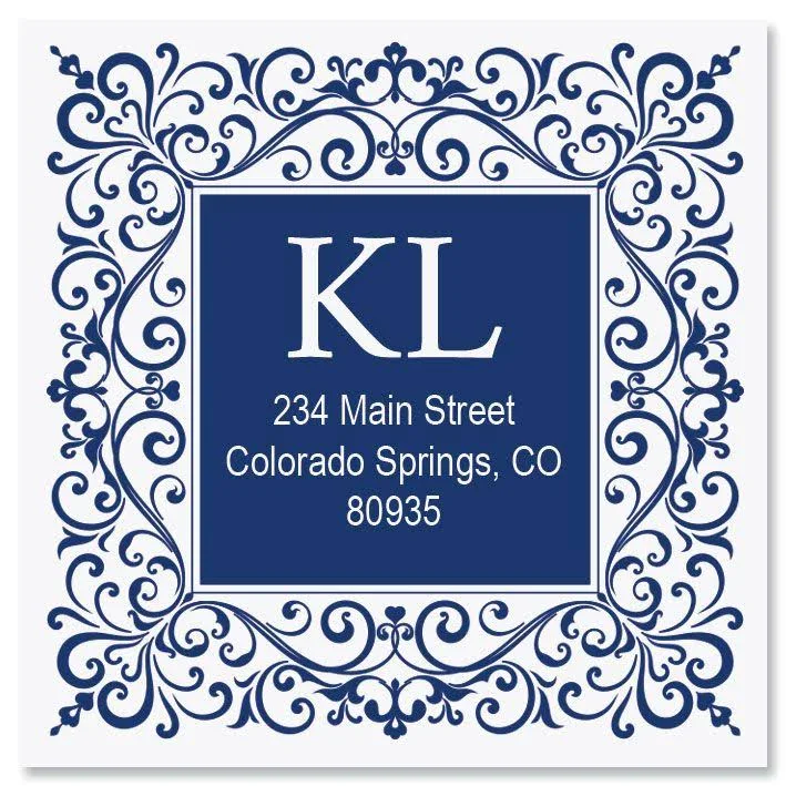 Simple Elegance Large Square Address Labels