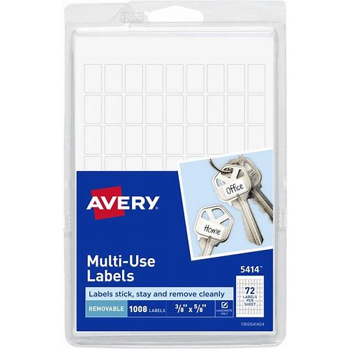 Removable Adhesive Labels, Han…