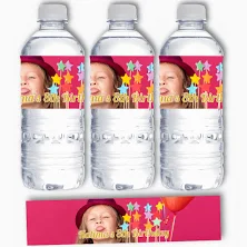 30pcs Thank You Water Bottles Stickers Flower Leaves Bottle Labels Decorative Wrappers Waterproof Bottle Wraps