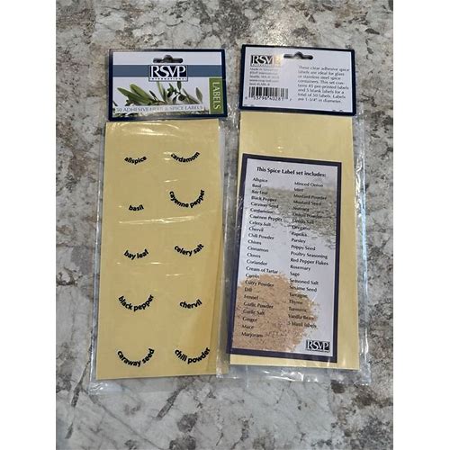 Herb & Spice Labels - Two Sets, …
