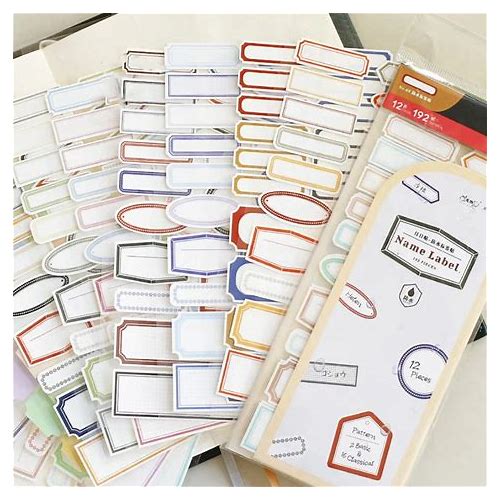 Colorful Adhesive Name Labels A…