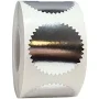Silver Metallic Label Seals 1.5" Round QTY 500 | Wholesale Labels | InStockLabels