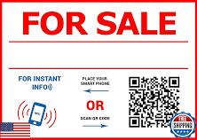 Sell Your Things - Qr Code And Nfc Tag Sticker - 11.5 Inch Wide X 8"