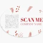 Custom Front Adhesive Stickers | 25 qty | VistaPrint | Design: White, Food & Beverage