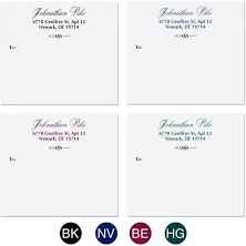 Formal Personalized Package Self Adhesive Labels, Set of 36