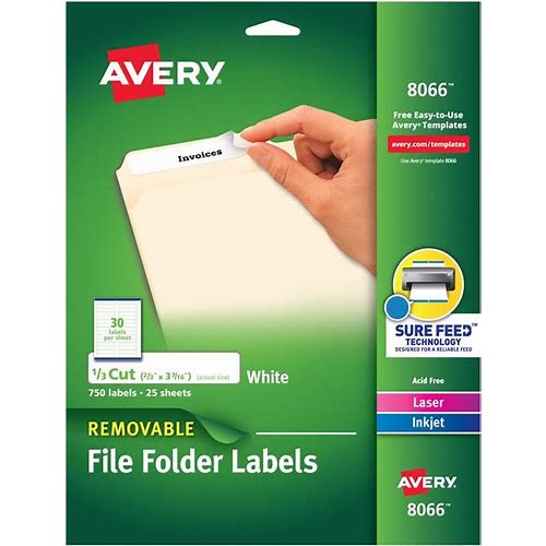 Avery File Folder Labels With Sur…